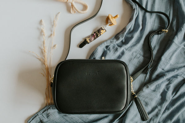 The Luxe Poppy Bag - Classic Black