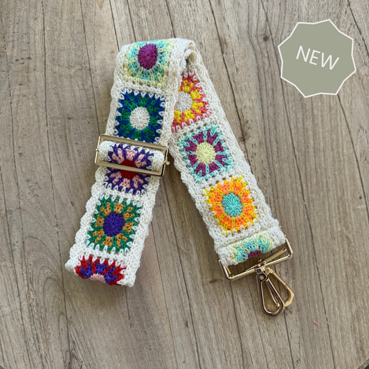GrandmaCore Crochet Crossbody Bag Strap