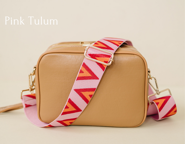 Pink Tulum Crossbody Bag Strap