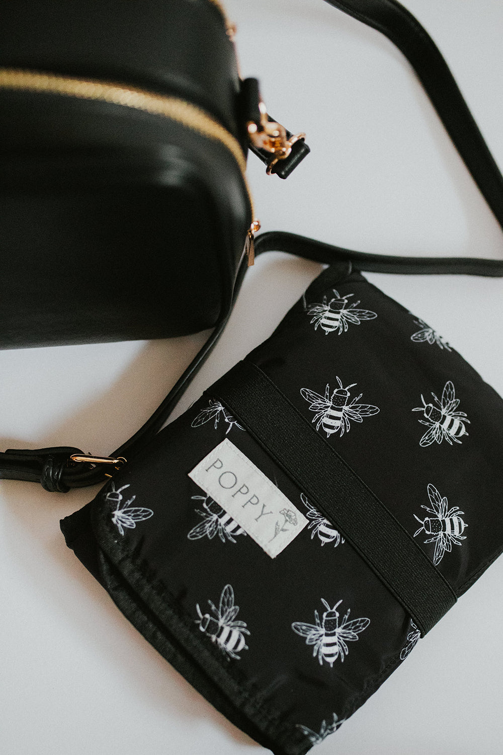 Wipe-clean changing mat (bees) - FINAL SALE