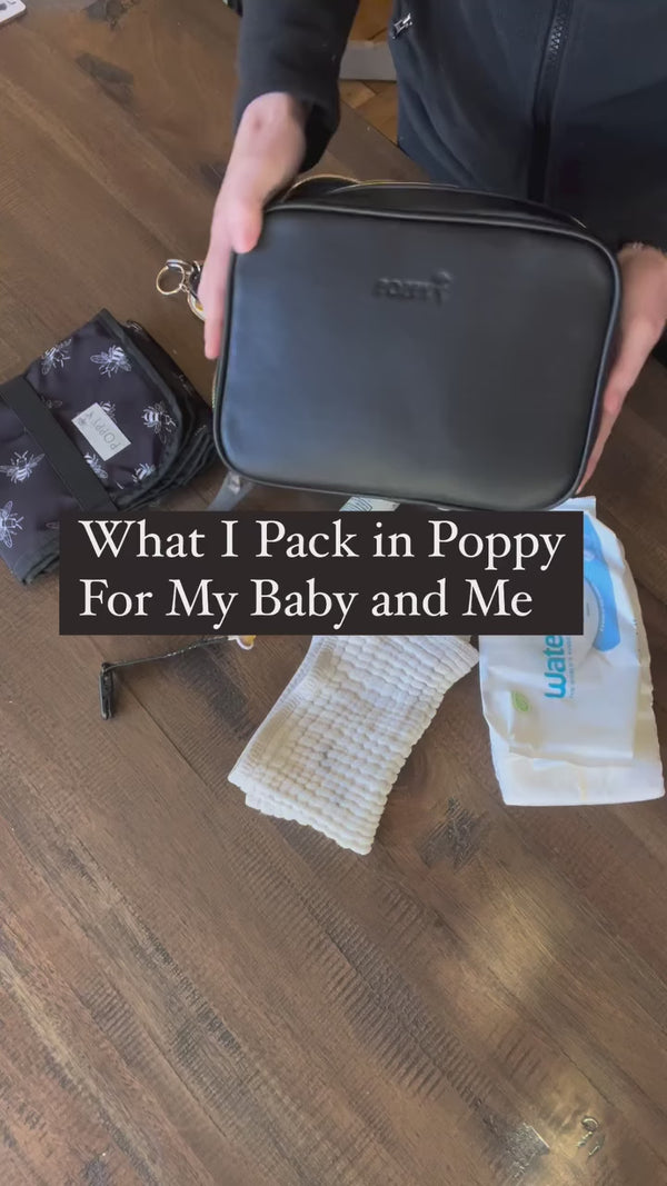 What I pack in Poppy for my baby and me